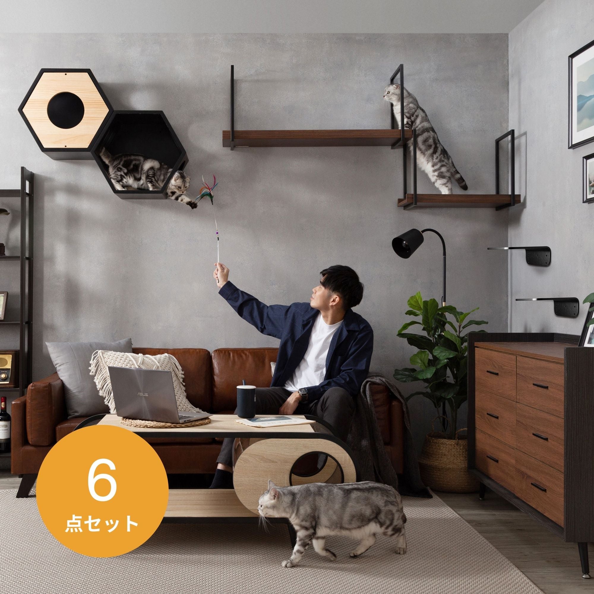 Busycat Avenue Lack Set